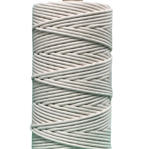 Corda Trançada de Algodão 3mm - Rolo