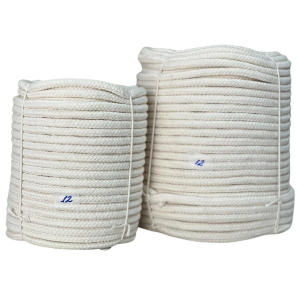 Corda Trançada de Algodão 12mm - Rolo