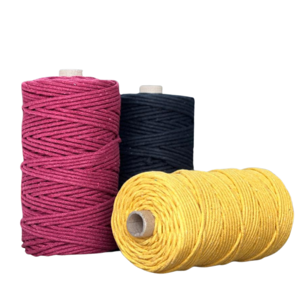 Corda Algodão Cores 4mm - Rolo - 120 m