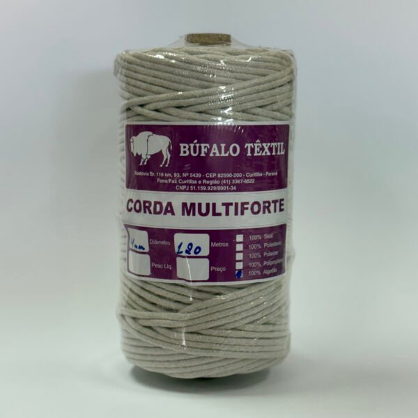 Corda Multiforte Algodão 4mm 120 metros